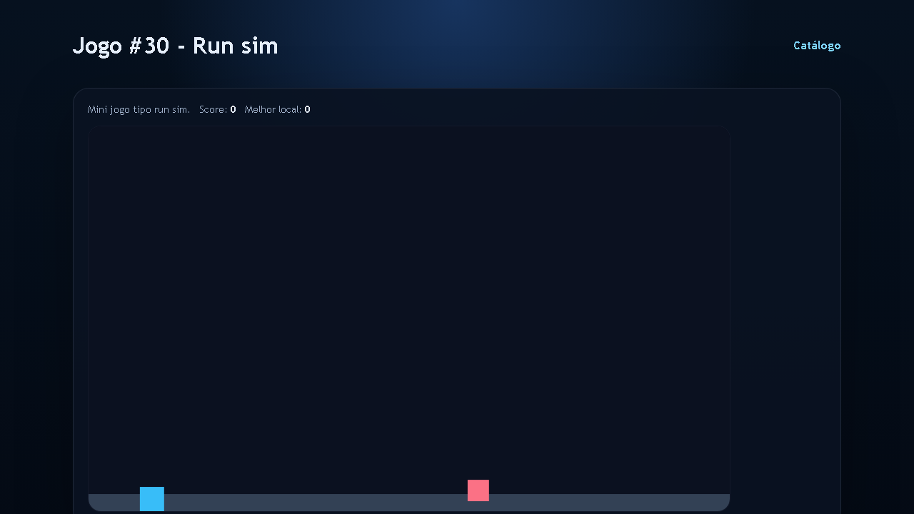 Jogo #30 - Run sim