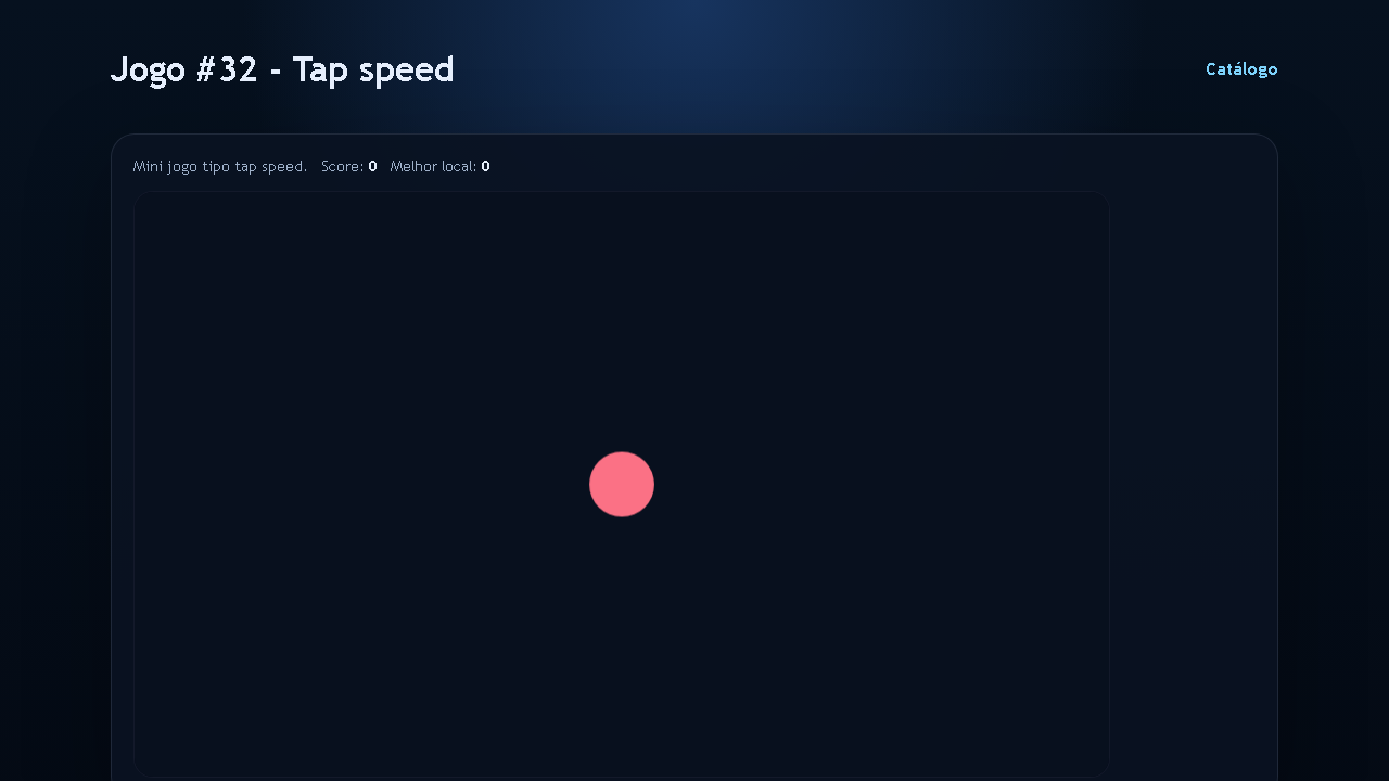 Jogo #32 - Tap speed