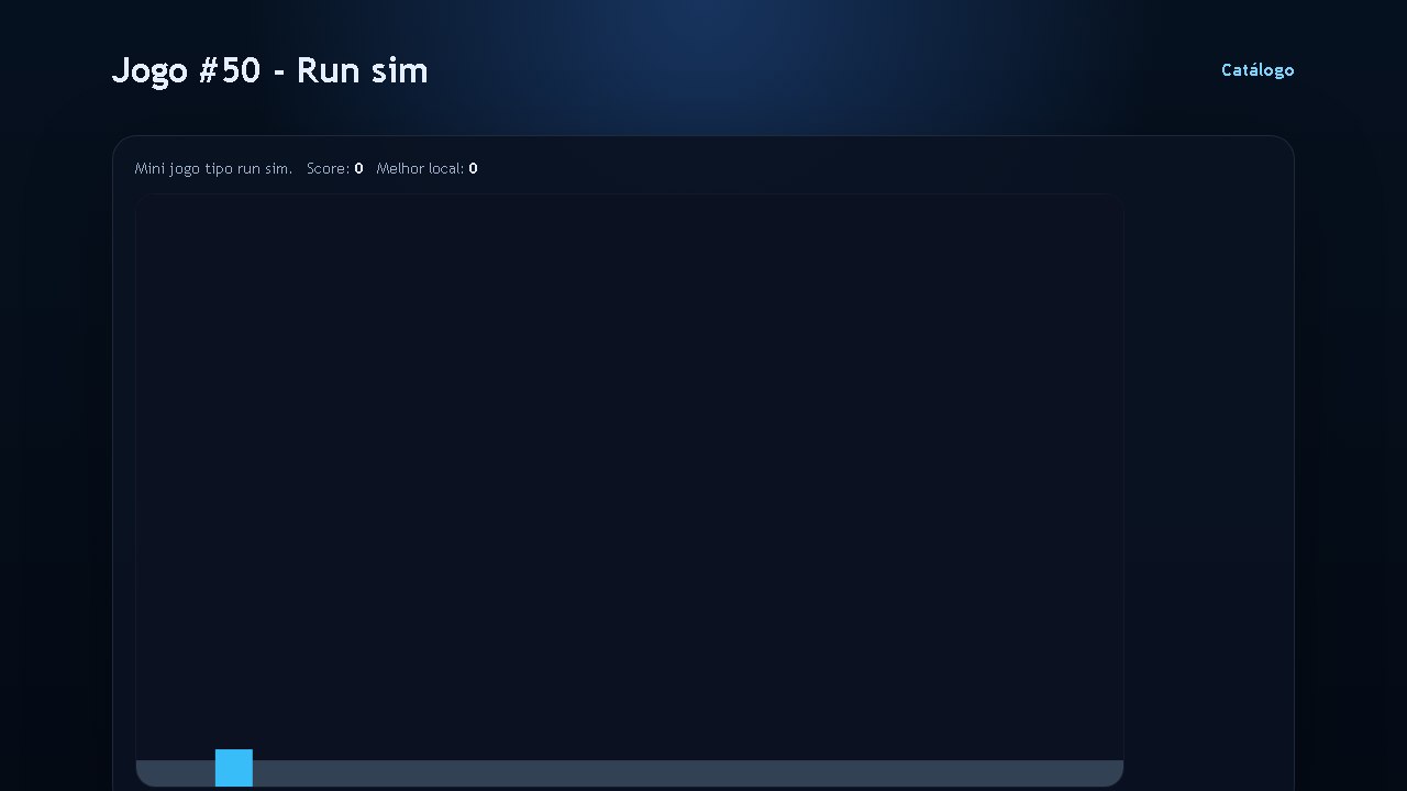 Jogo #50 - Run sim