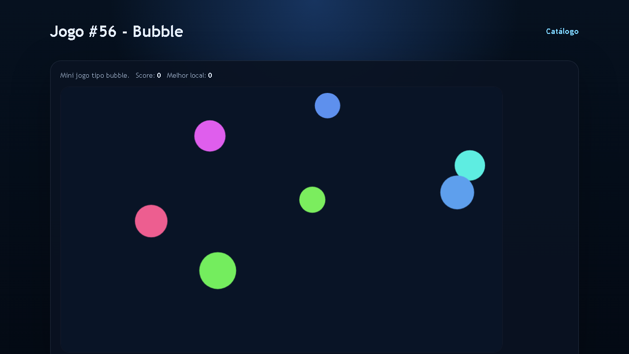 Jogo #56 - Bubble