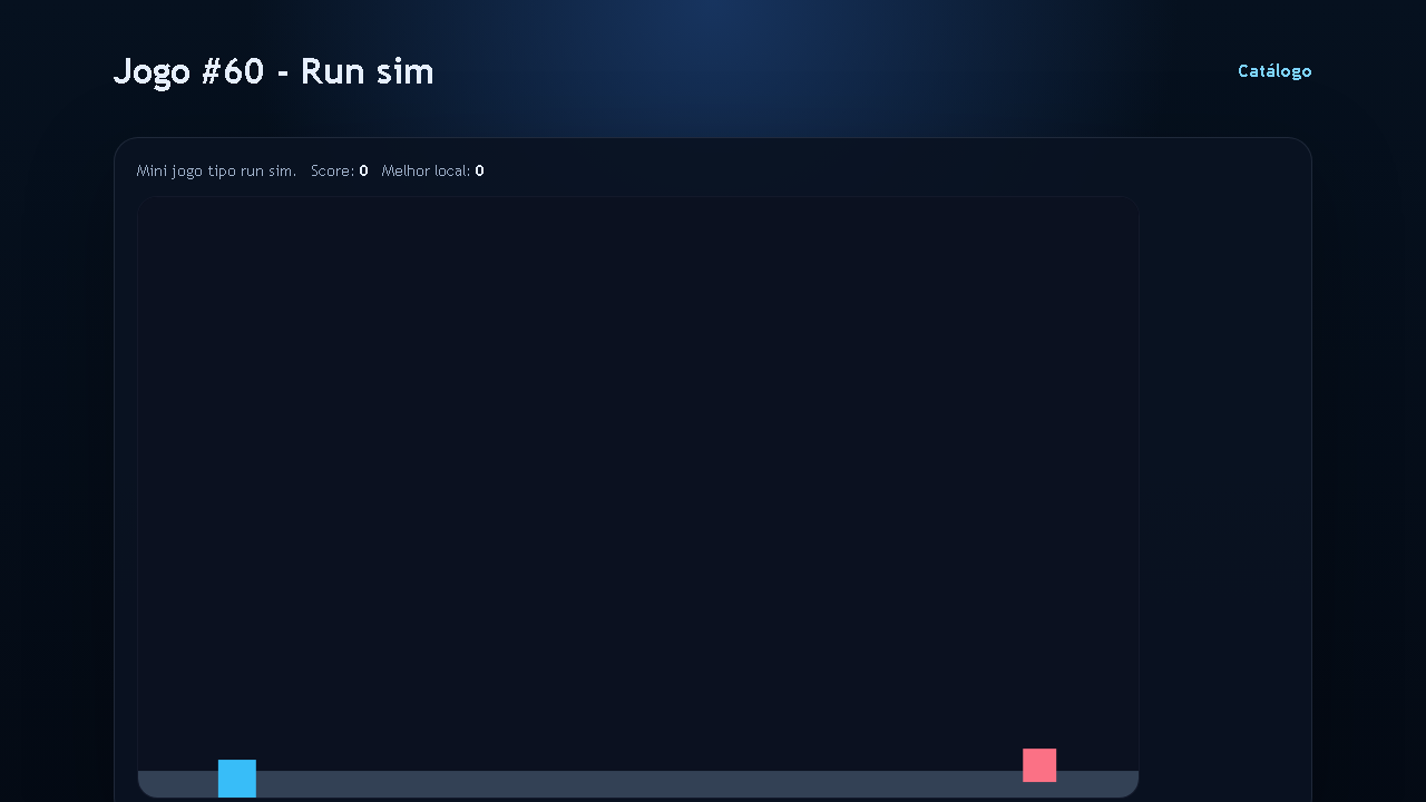 Jogo #60 - Run sim