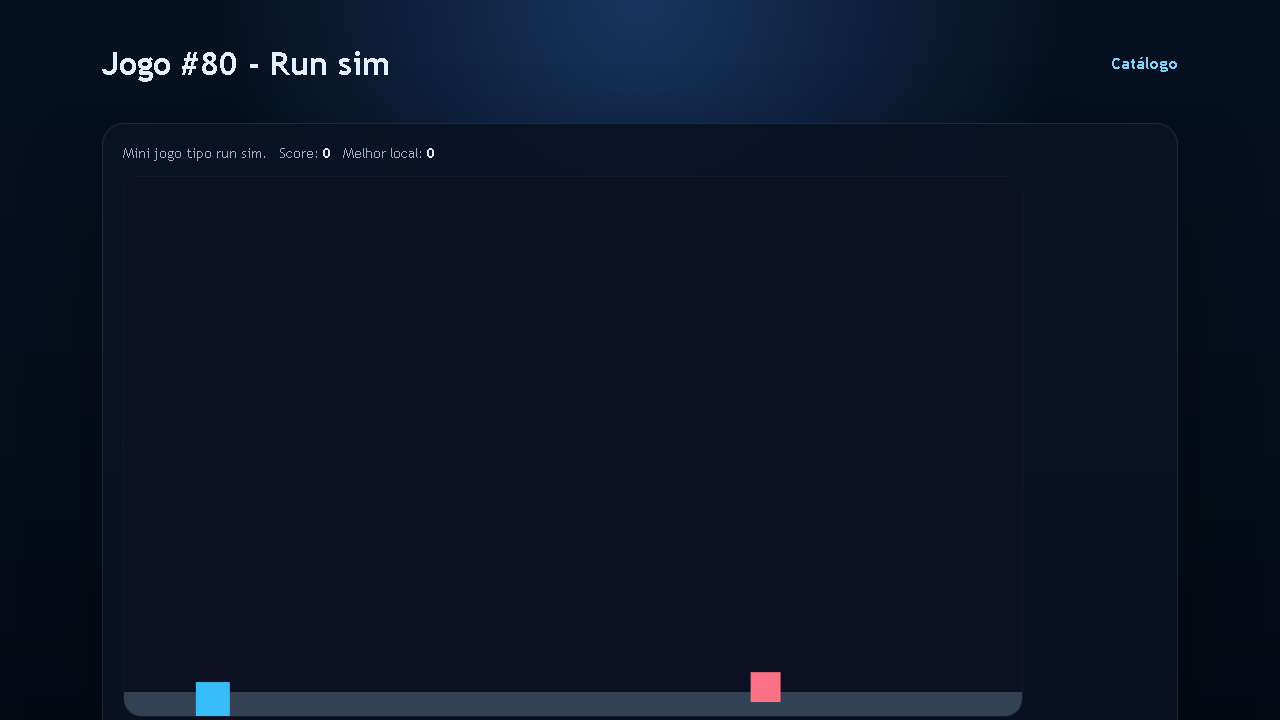 Jogo #80 - Run sim
