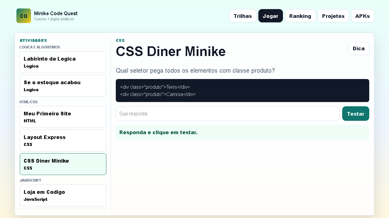 CSS Diner Minike