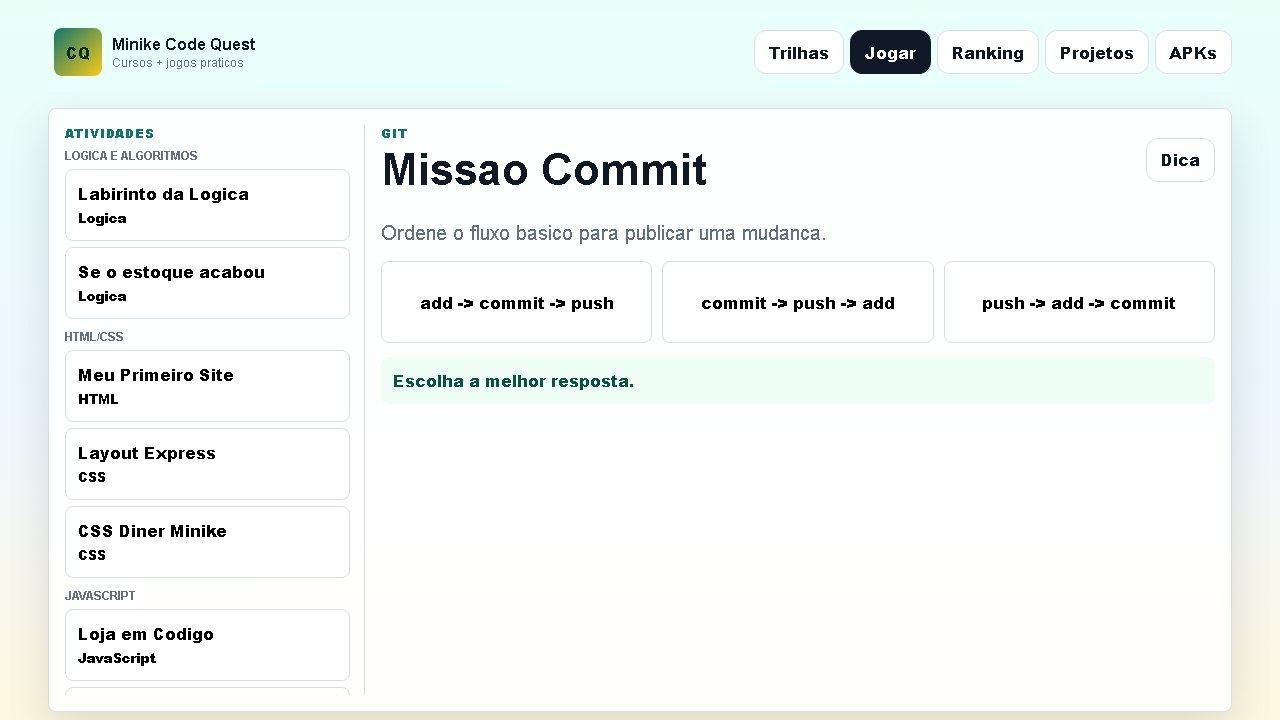 Missao Commit