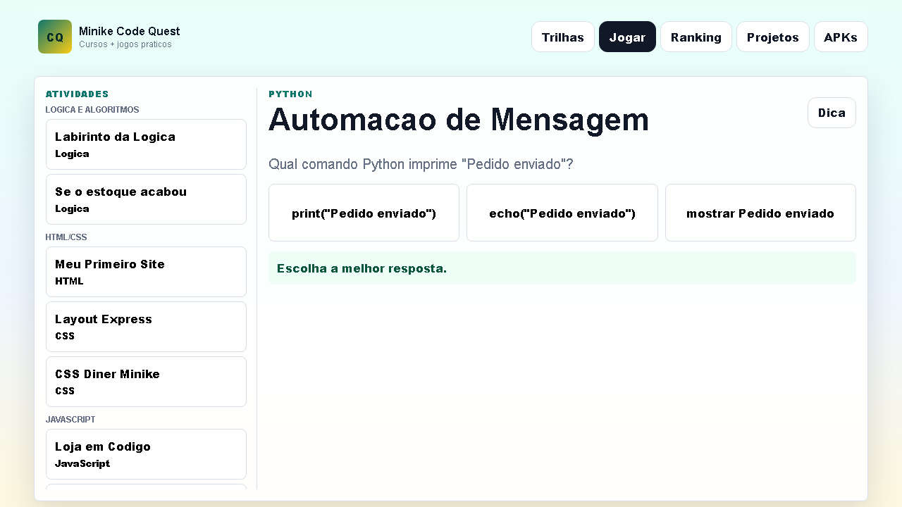 Automacao de Mensagem